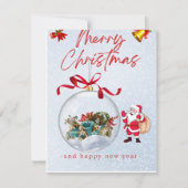 Flat Holiday Card Feiertagskarte (Vorderseite)