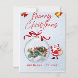 Flat Holiday Card Feiertagskarte