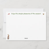 Flat Holiday Card Feiertagskarte (Rückseite)