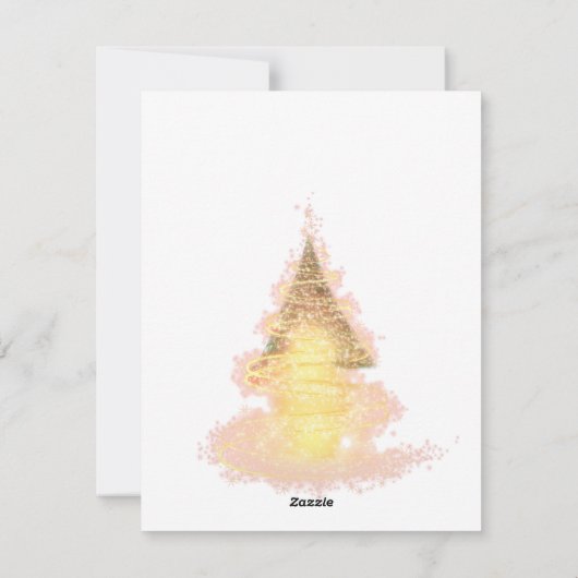 Flat Holiday Card Feiertagskarte (Rückseite)