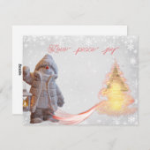 Flat Holiday Card Feiertagskarte (Vorne/Hinten)