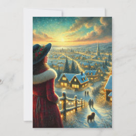 Flat Holiday Card Feiertagskarte