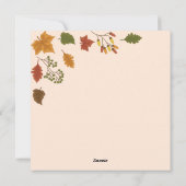 Flat Holiday Card Feiertagskarte (Rückseite)
