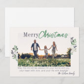 Flat Holiday Card Feiertagskarte (Vorne/Hinten)