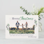 Flat Holiday Card Feiertagskarte (Stehend Vorderseite)