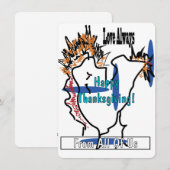 Flat Holiday Card Feiertagskarte (Vorne/Hinten)