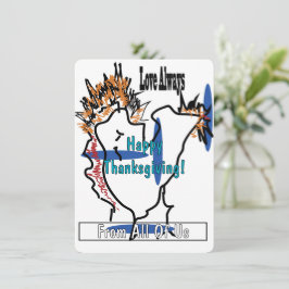 Flat Holiday Card Feiertagskarte