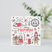 Flat Holiday Card Feiertagskarte (Stehend Vorderseite)