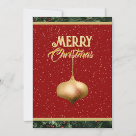 Flat Holiday Card Feiertagskarte