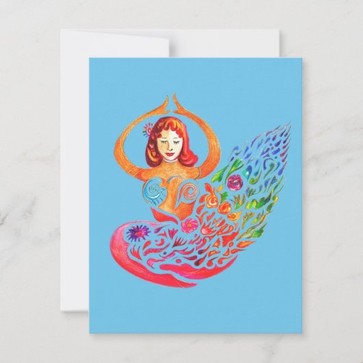 Flat Holiday Card Feiertagskarte (Vorderseite)