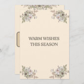 Flat Holiday Card Feiertagskarte (Vorne/Hinten)