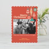 Flat Holiday Card Feiertagskarte (Stehend Vorderseite)