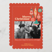 Flat Holiday Card Feiertagskarte (Vorne/Hinten)