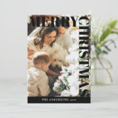 Flat Holiday Card Feiertagskarte (Stehend Vorderseite)