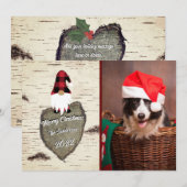 Flat Holiday Card Feiertagskarte (Vorne/Hinten)