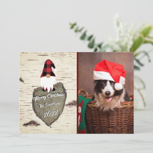 Flat Holiday Card Feiertagskarte (Stehend Vorderseite)