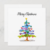 Flat Holiday Card Feiertagskarte (Vorne/Hinten)