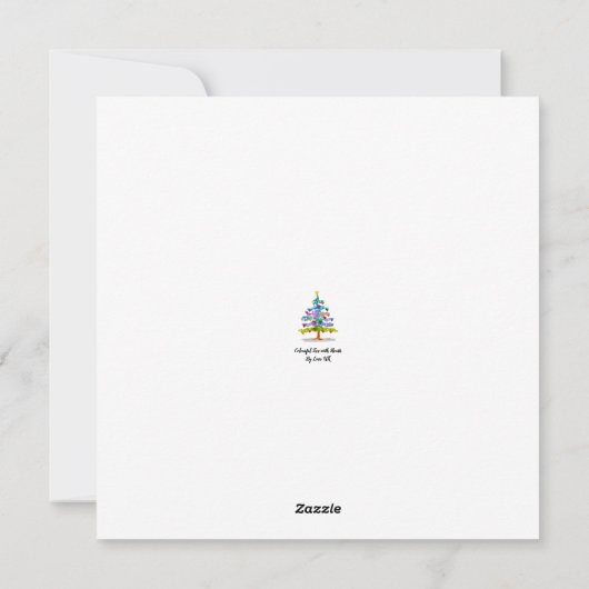 Flat Holiday Card Feiertagskarte (Rückseite)