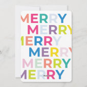 Flat Holiday Card Feiertagskarte (Rückseite)