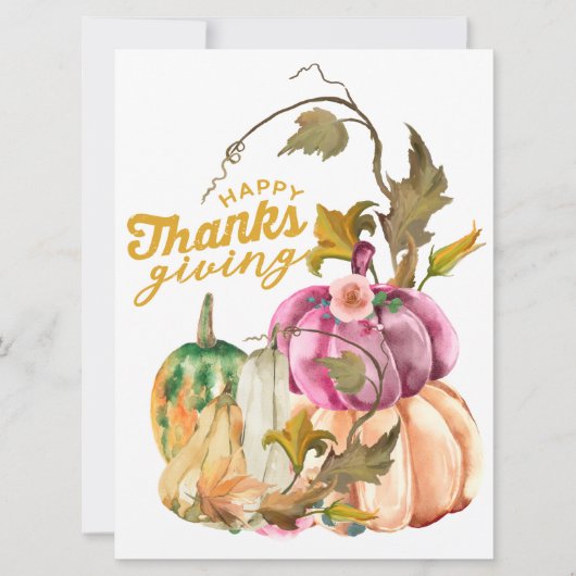 Flat Holiday Card Feiertagskarte (Vorderseite)