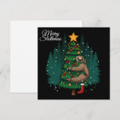 Flat Holiday Card Feiertagskarte (Vorne/Hinten)