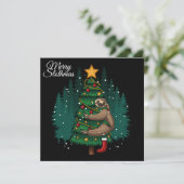 Flat Holiday Card Feiertagskarte (Stehend Vorderseite)