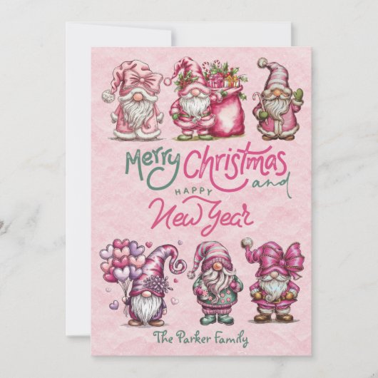 Flat Holiday Card Feiertagskarte (Vorderseite)