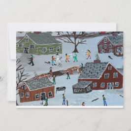 Flat Holiday Card Feiertagskarte