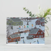 Flat Holiday Card Feiertagskarte (Stehend Vorderseite)