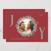 Flat Holiday Card Feiertagskarte (Vorne/Hinten)