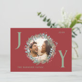 Flat Holiday Card Feiertagskarte (Stehend Vorderseite)