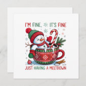 Flat Holiday Card Feiertagskarte (Vorne/Hinten)