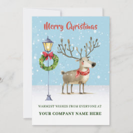 Flat Holiday Card Feiertagskarte