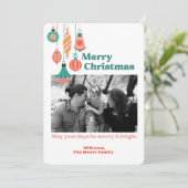 Flat Holiday Card Feiertagskarte (Stehend Vorderseite)