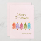 Flat Holiday Card Feiertagskarte (Vorne/Hinten)