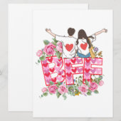 Flat Holiday Card Feiertagskarte (Vorne/Hinten)