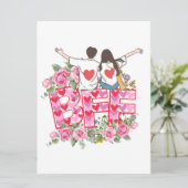 Flat Holiday Card Feiertagskarte (Stehend Vorderseite)