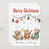 Flat Holiday Card Feiertagskarte (Vorne/Hinten)