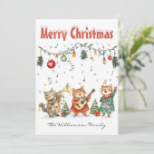 Flat Holiday Card Feiertagskarte (Stehend Vorderseite)