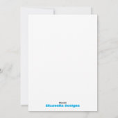 Flat Holiday Card Feiertagskarte (Rückseite)