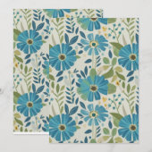 Flat Holiday Card Feiertagskarte (Vorne/Hinten)