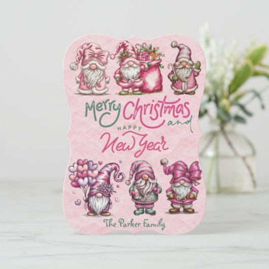 Flat Holiday Card Feiertagskarte (Stehend Vorderseite)