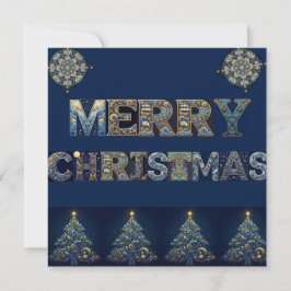 Flat Holiday Card Feiertagskarte