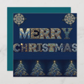 Flat Holiday Card Feiertagskarte (Vorne/Hinten)