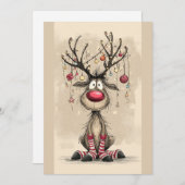 Flat Holiday Card Feiertagskarte (Vorne/Hinten)