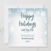 Flat Holiday Card Feiertagskarte (Vorderseite)