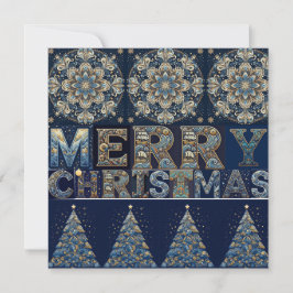 Flat Holiday Card Feiertagskarte