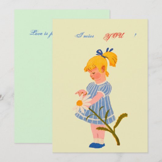 Flat Holiday Card Feiertagskarte (Vorne/Hinten)