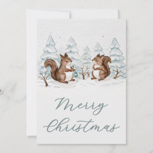 Flat Holiday Card Feiertagskarte