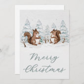 Flat Holiday Card Feiertagskarte (Vorne/Hinten)